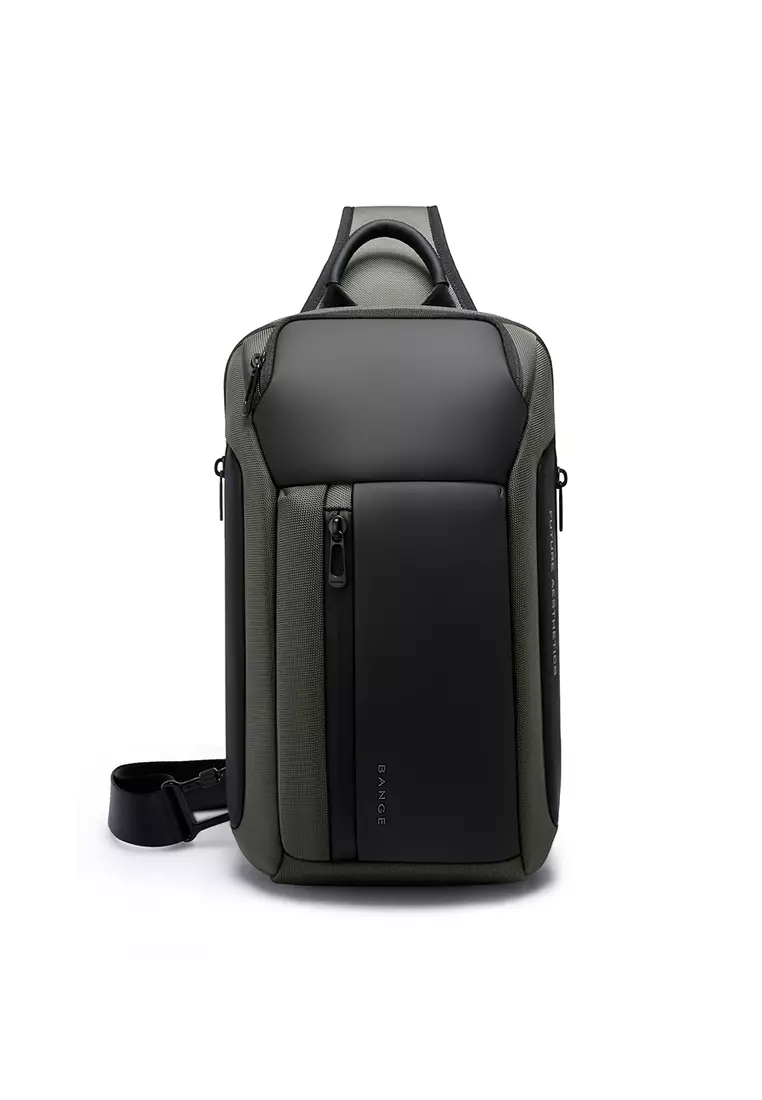 Bange Titan Water Resistant Men Sling Bag with Multi Compartment and fits 11inch iPad