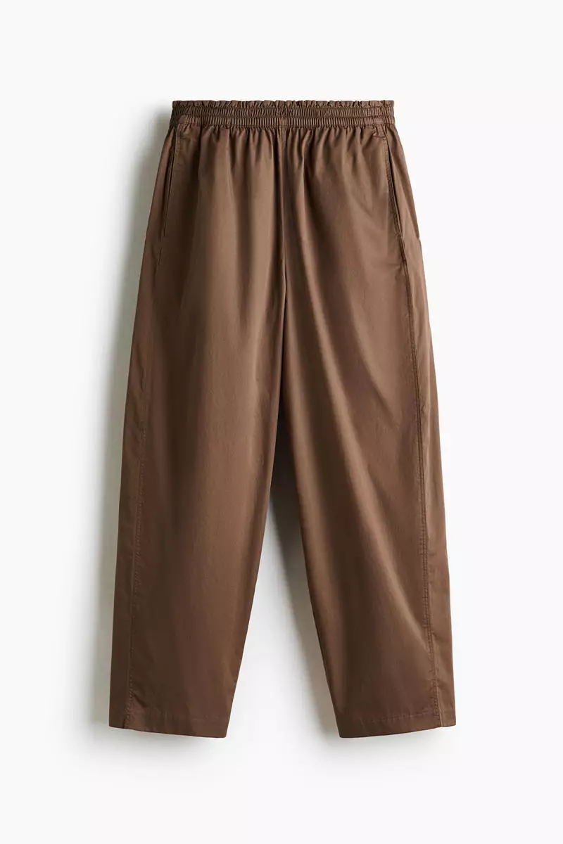 Ankle-length pull-on trousers