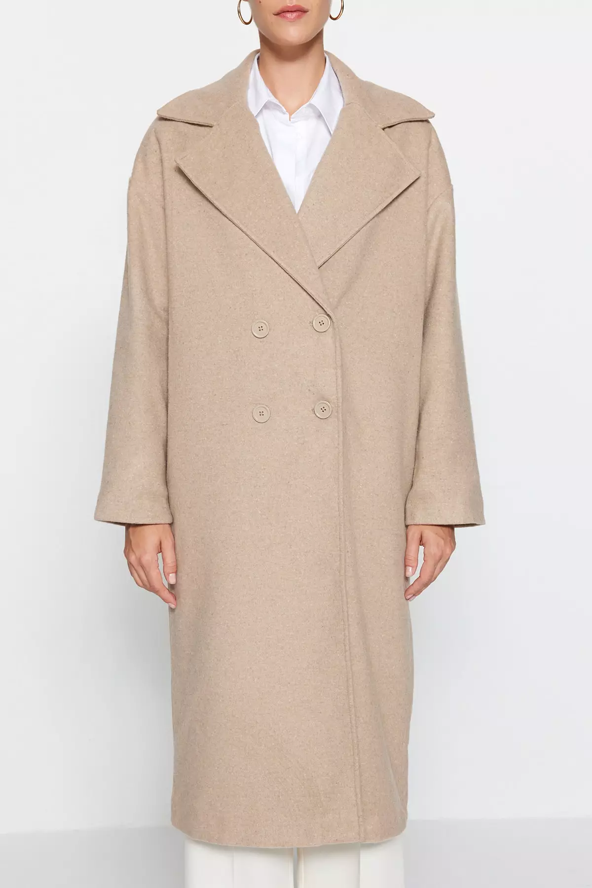 Button Closure Cachet Overcoat