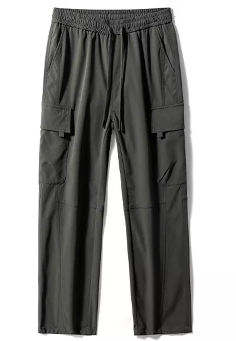 Drawstring Casual Cargo Pants