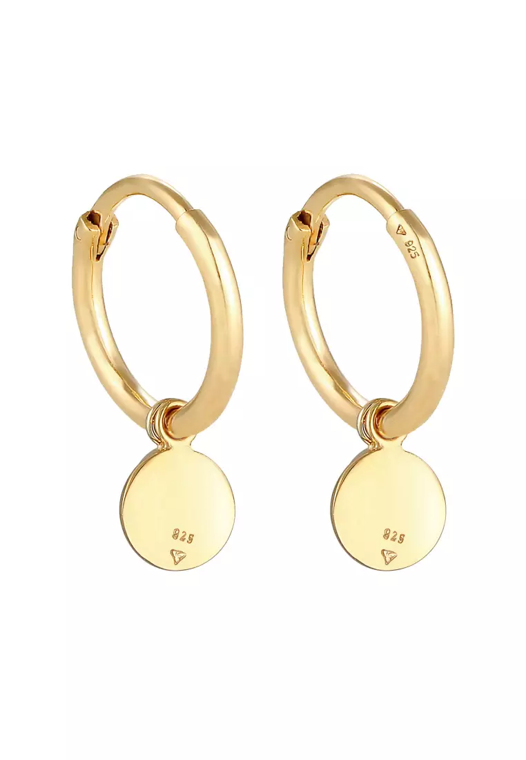 Anting Perhiasan Perak 925 Wanita Creoles Plate Vintage Trend Blogger Gold Plated