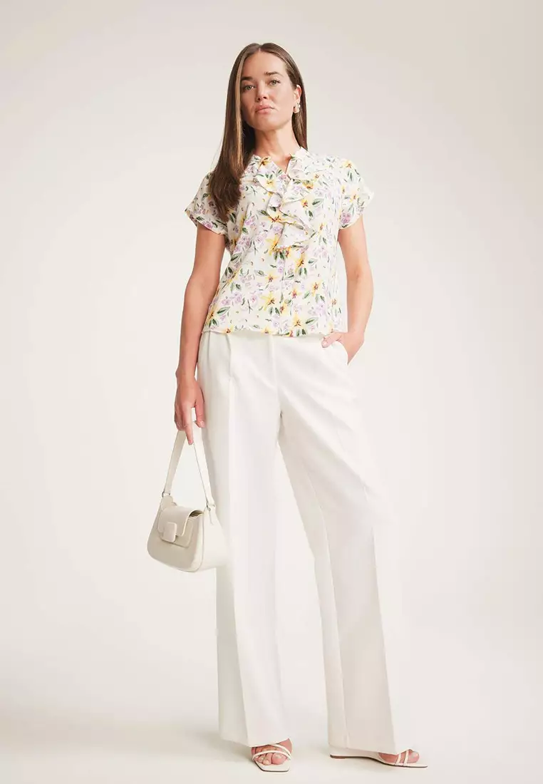 Viscose Woven Ruffle Top