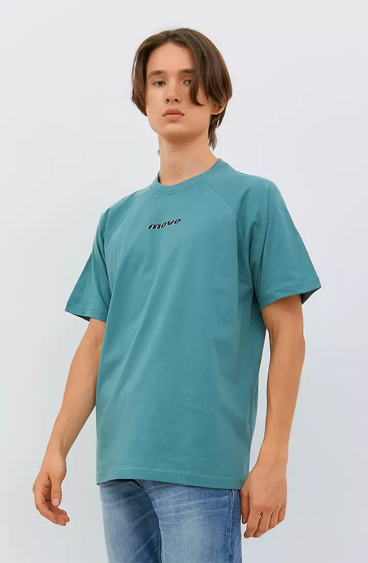 [NEW] Osella Active Cut And Sewn T-Shirt In Bristol Blue And Black 2071400719 | Kaos Pria Lengan Pendek