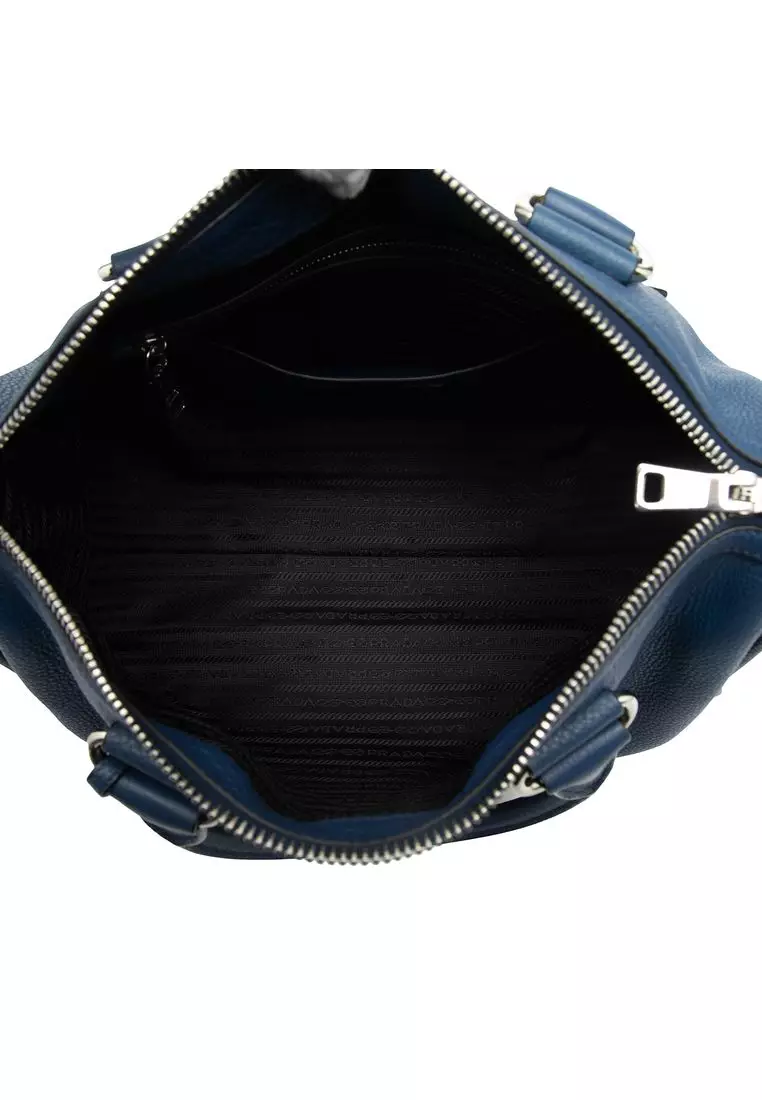 Pre-Loved Prada Vitello Phenix Zip Top Satchel