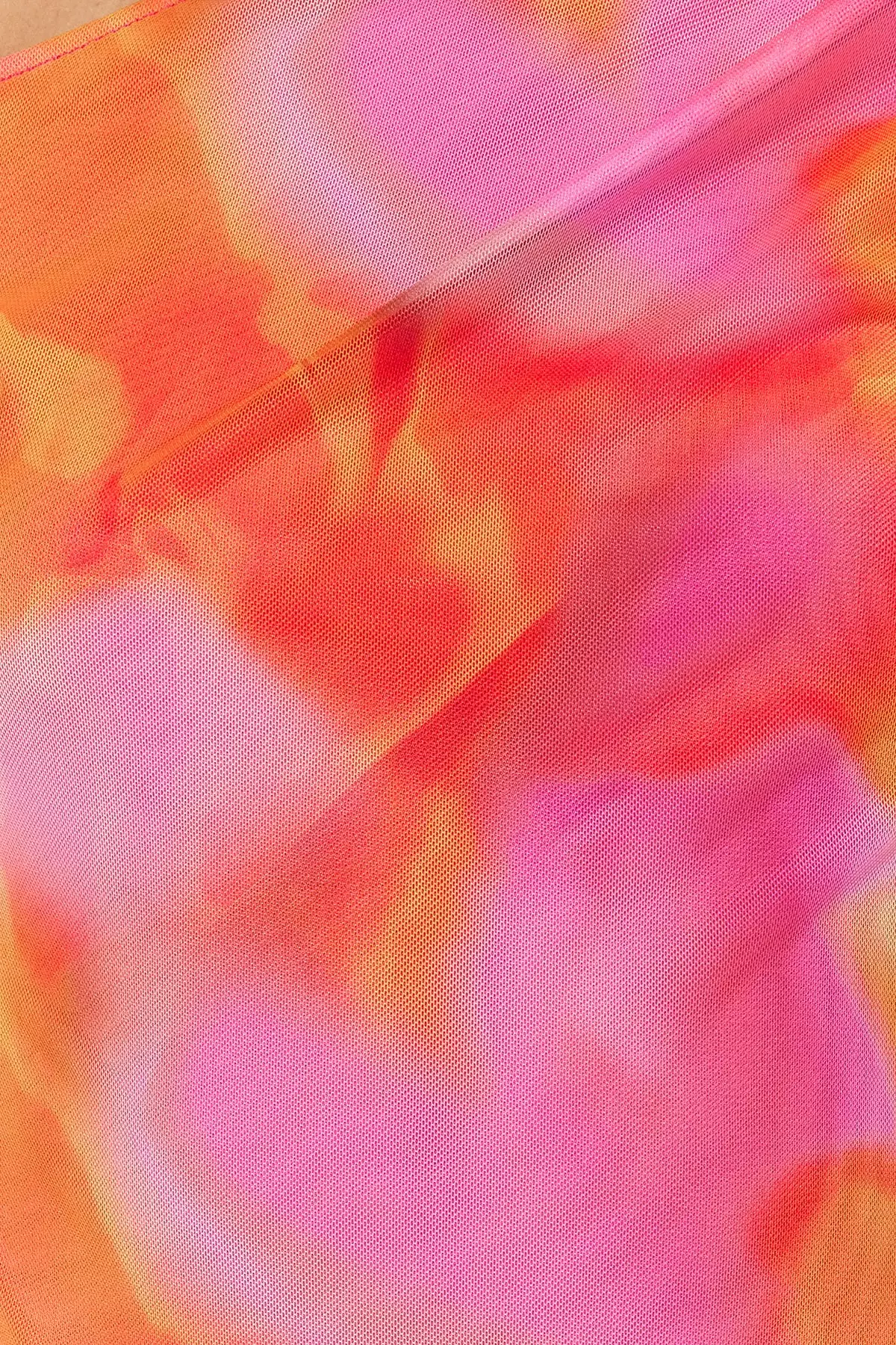 Patterned Tulle Knitted Bodysuit