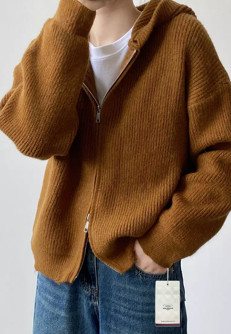 Cardigan on sale hooded sweater