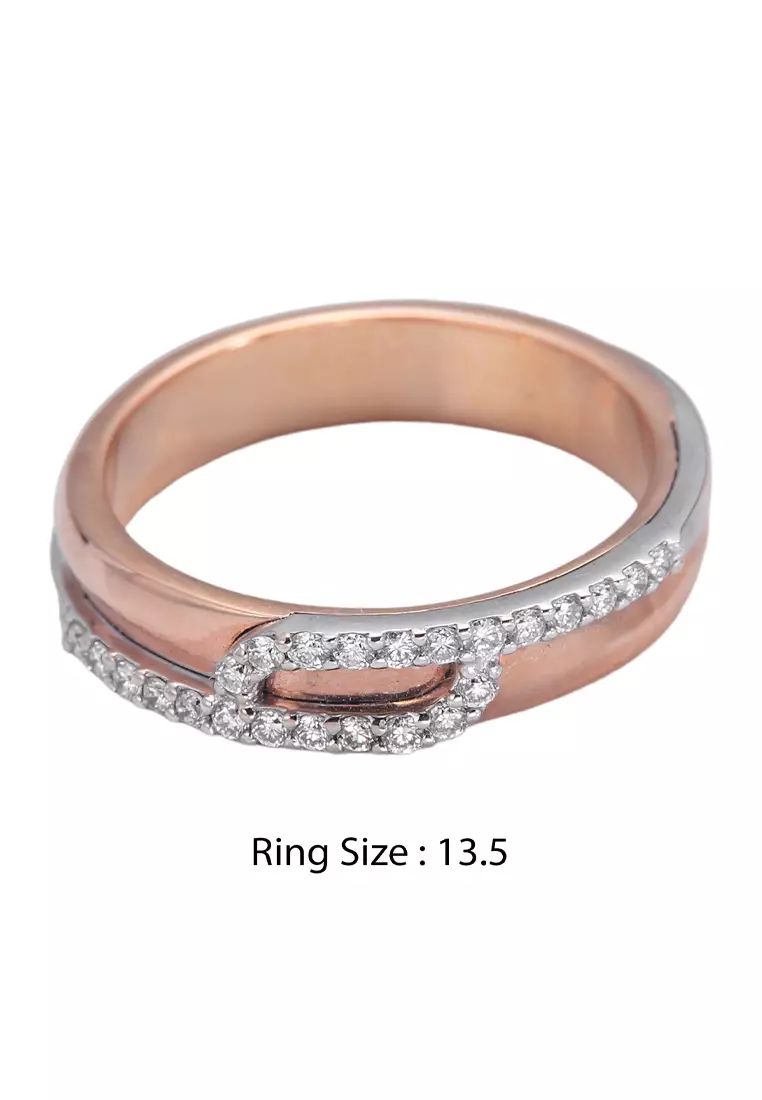 LITZ 18K White Gold  Diamond Ring GM-225F