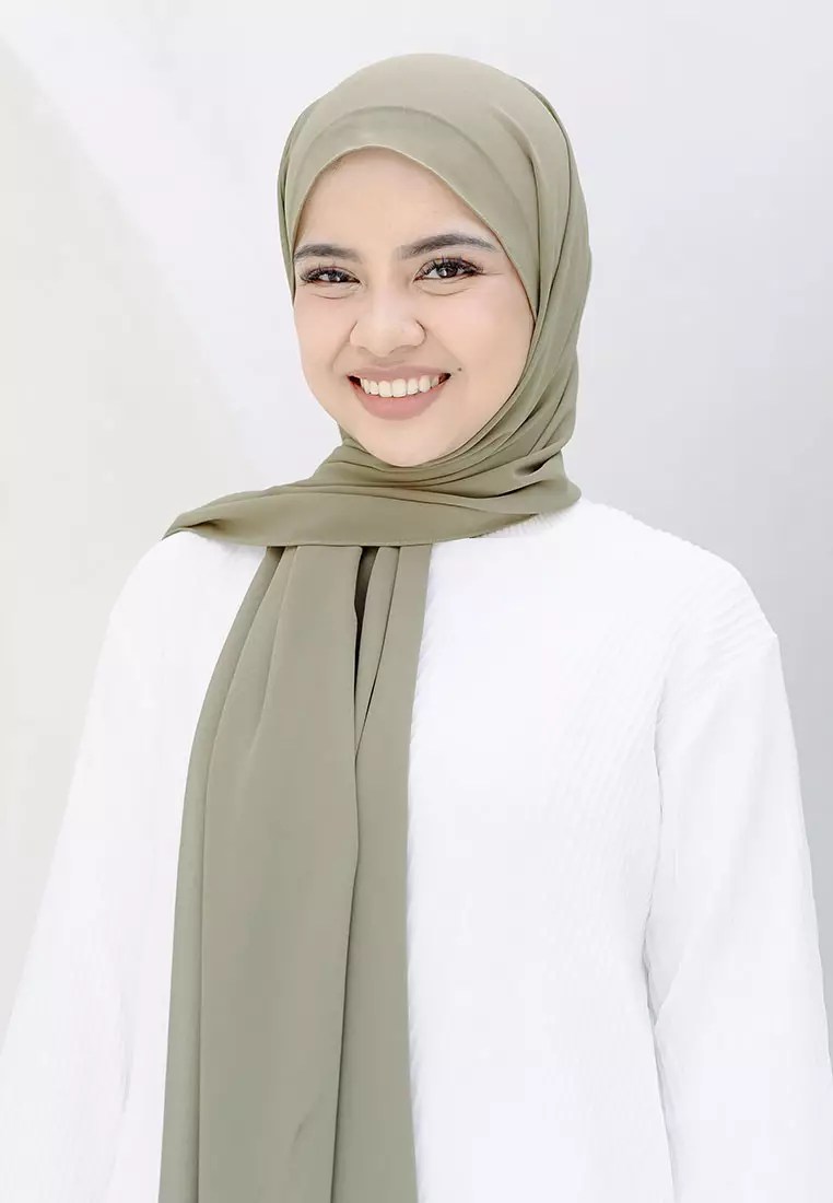 Bawal Instan Shawl Tali (Pashmina Tali Ceruty Babydoll) Natural