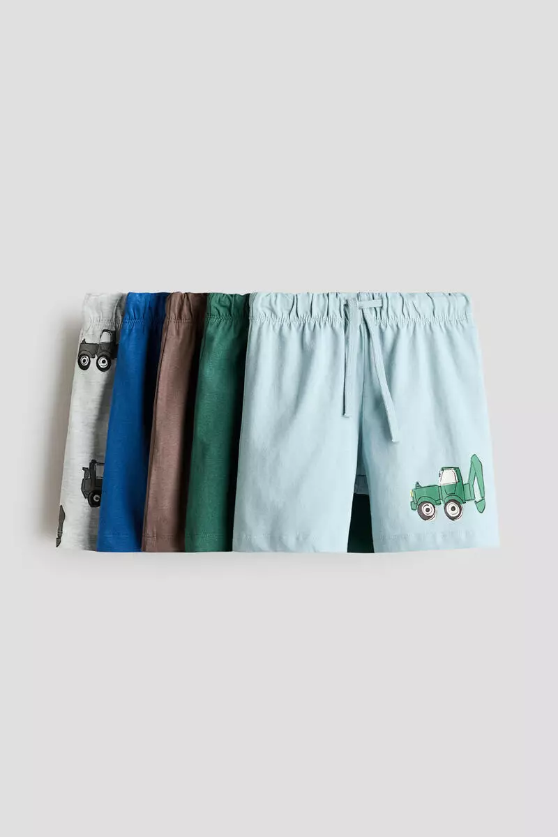 5-pack pull-on shorts