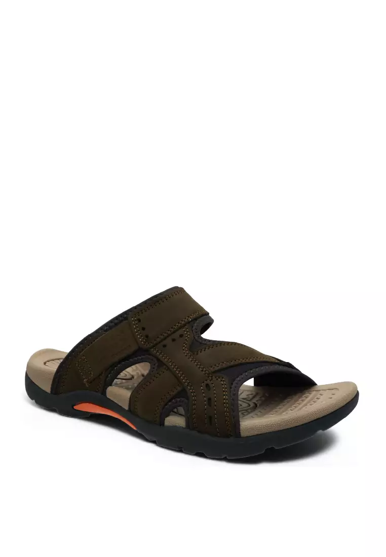 Men Slip On Faux Leather Classic Casual Sandals - 250441264