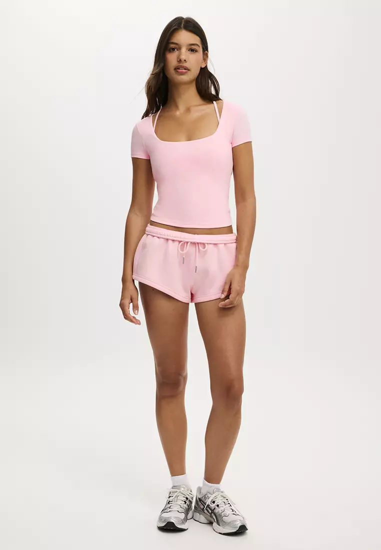 Ultra Soft Square Neck Fitted T-Shirt