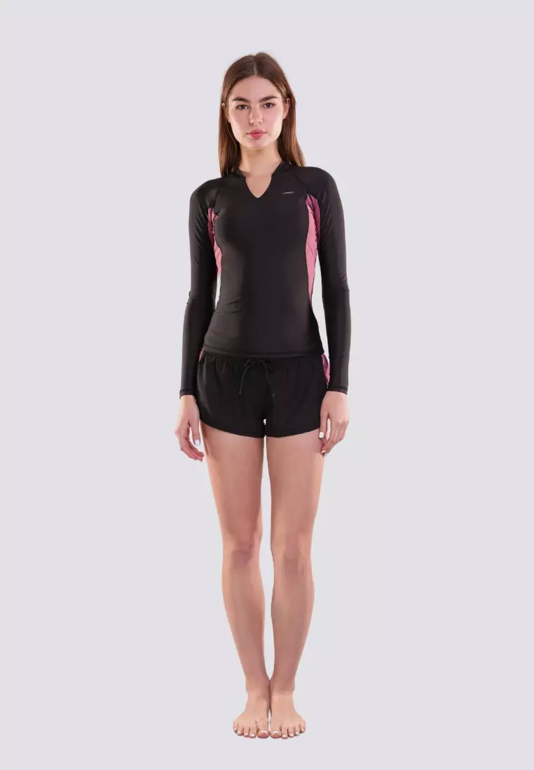 Sportif Long Sleeved Rashguard with UPF 50 Swimwear for Women