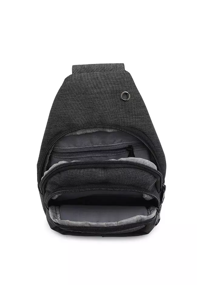Men's Sling Bag / Chest Bag / Crossbody Bag - Grey
