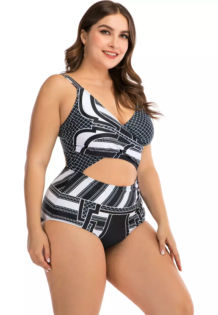 Plus Size Printed Swimsuit
