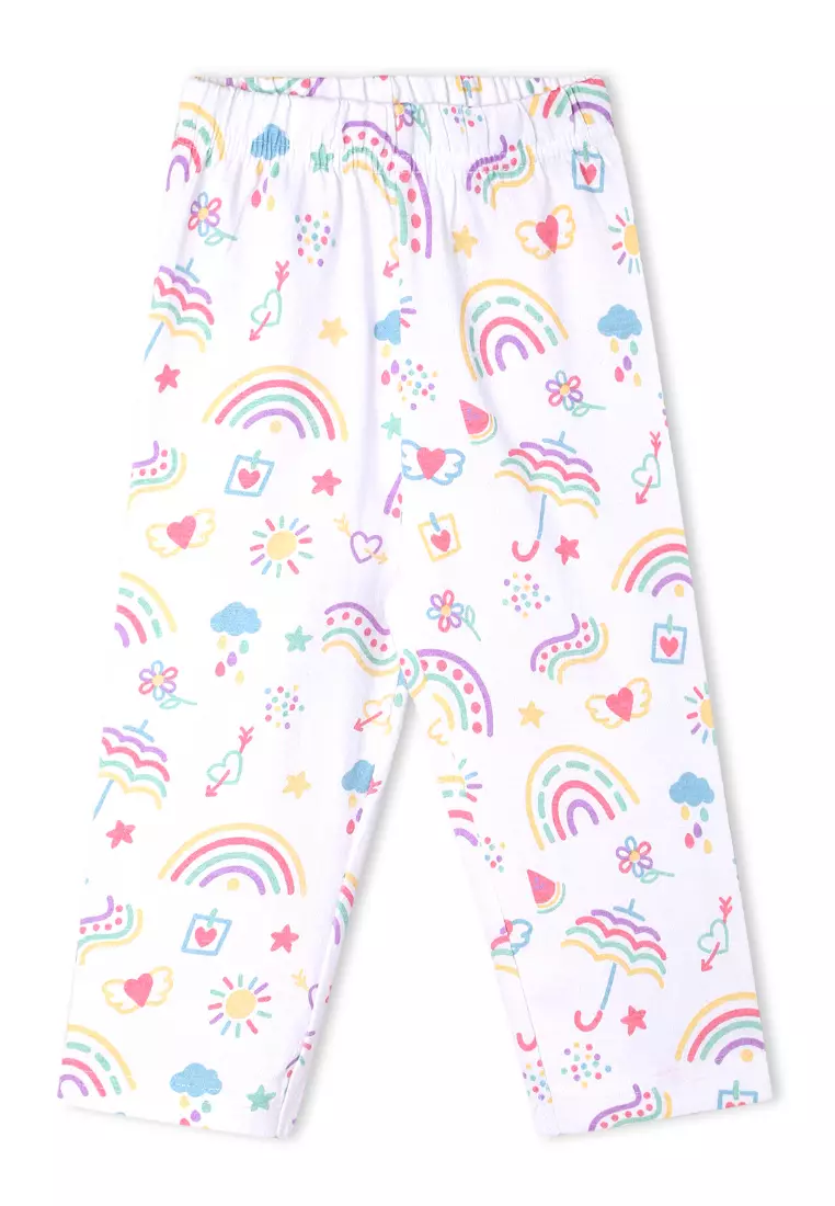 Baby and Kids Pajama Nightsuit Set- Sunshine and Rainbows