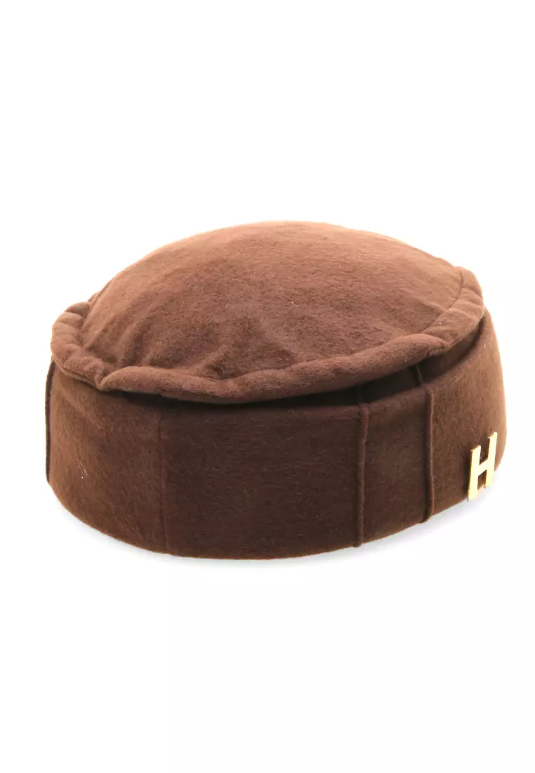 Kai Topi Peci Polos Pria Simple Design Material Plece ORIGINAL - Brown