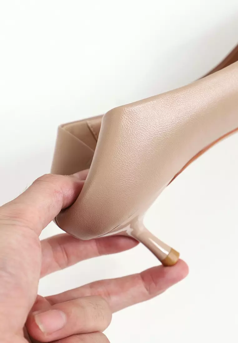 4.5CM 尖頭超纖皮高踭鞋 2045-2