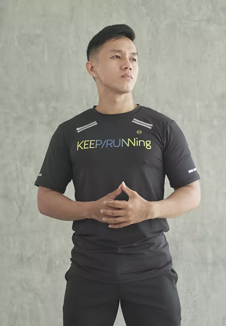 Flexzone Running Jersey KeepRunning series Black