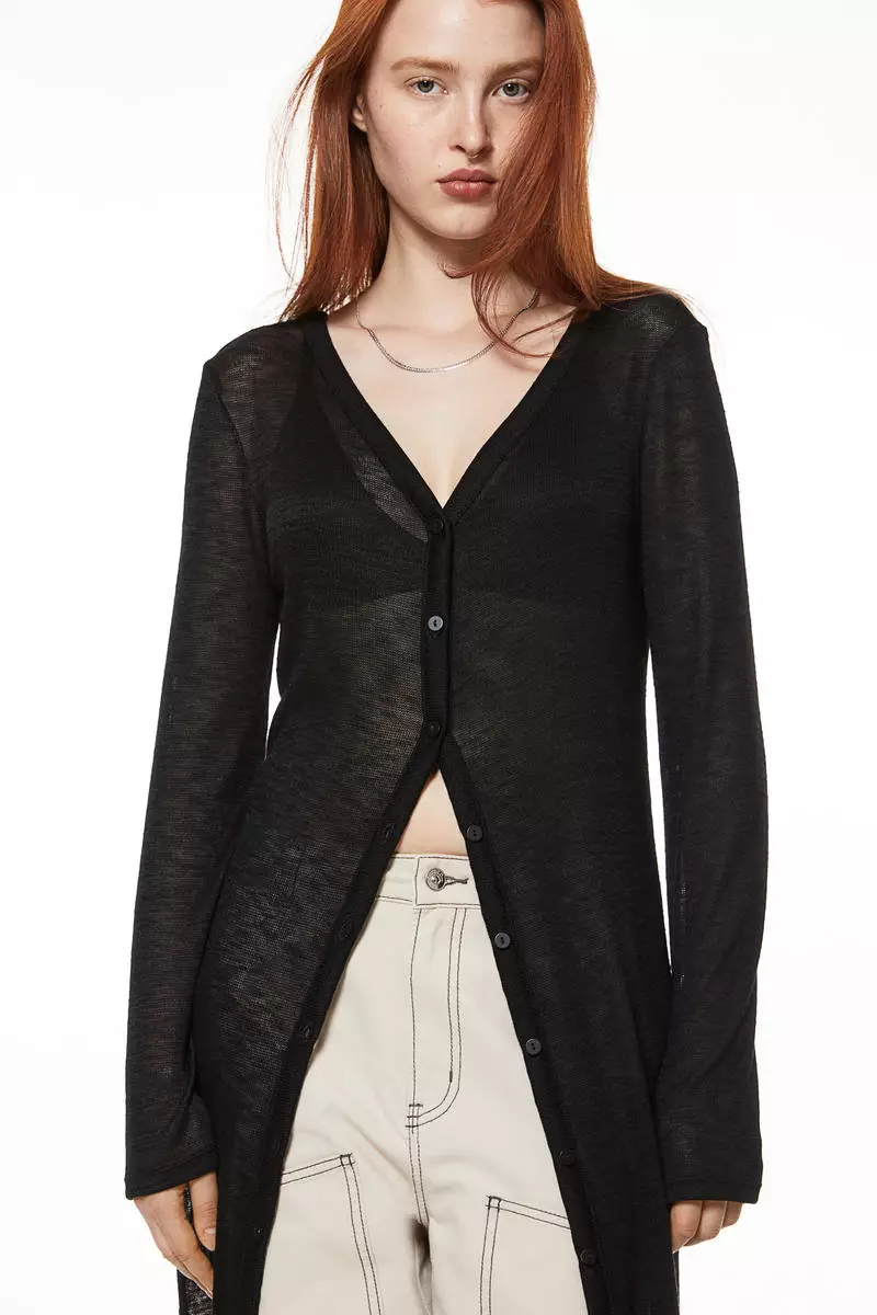 h&m long cardigan