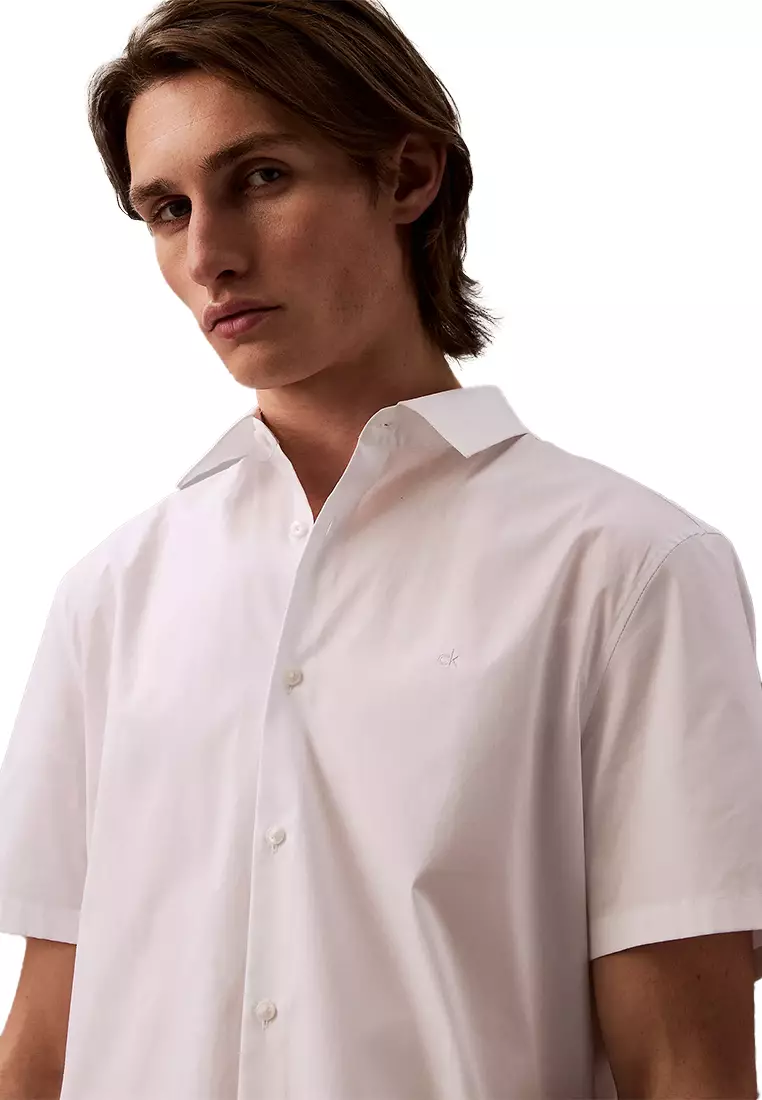 CKJ Woven Tops White