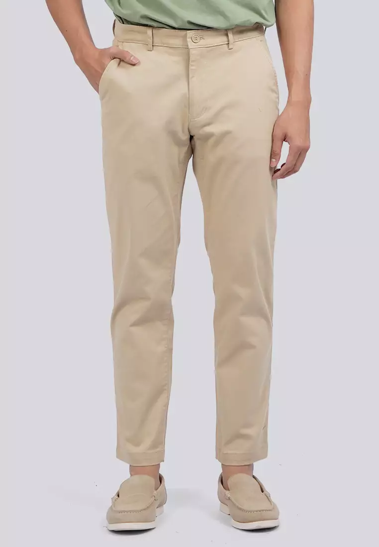 Basic Slim Fit Casual Pants