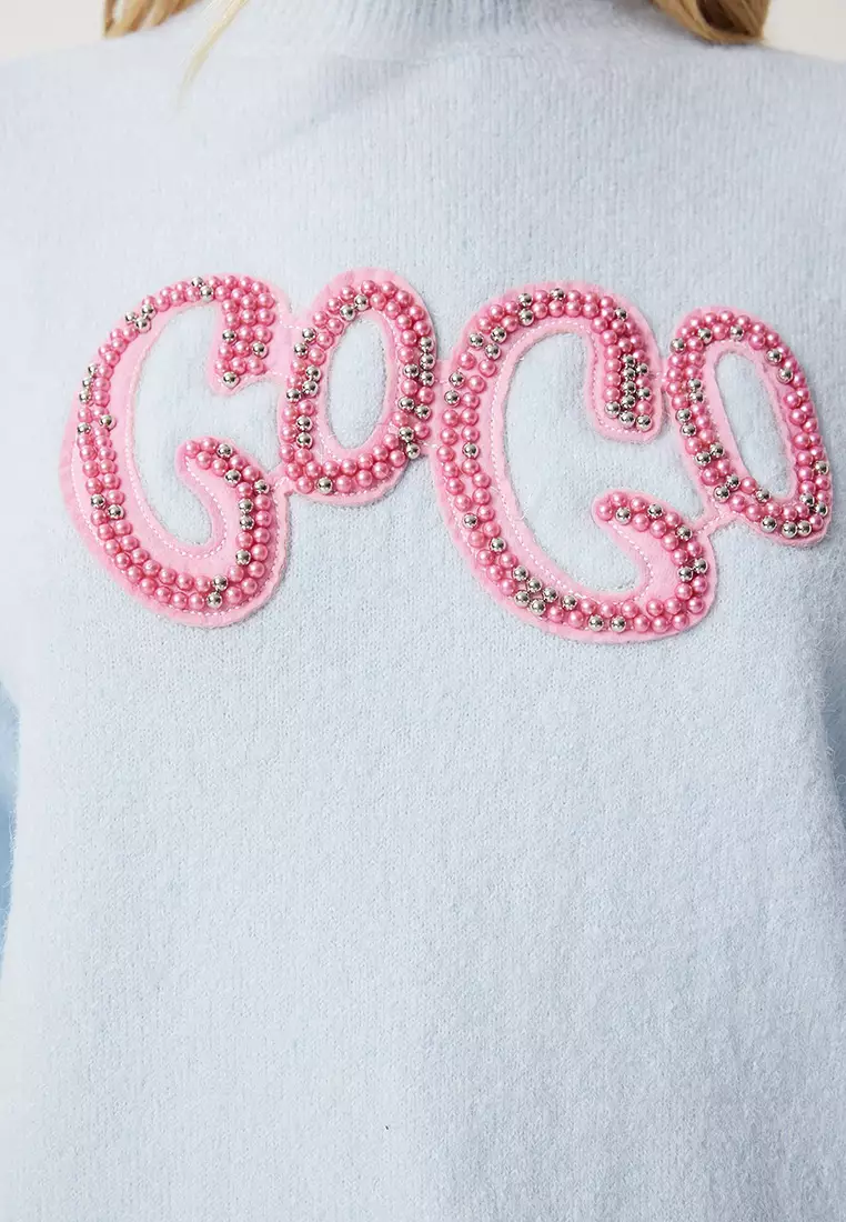 Pearl Embroidered Knitwear Sweater