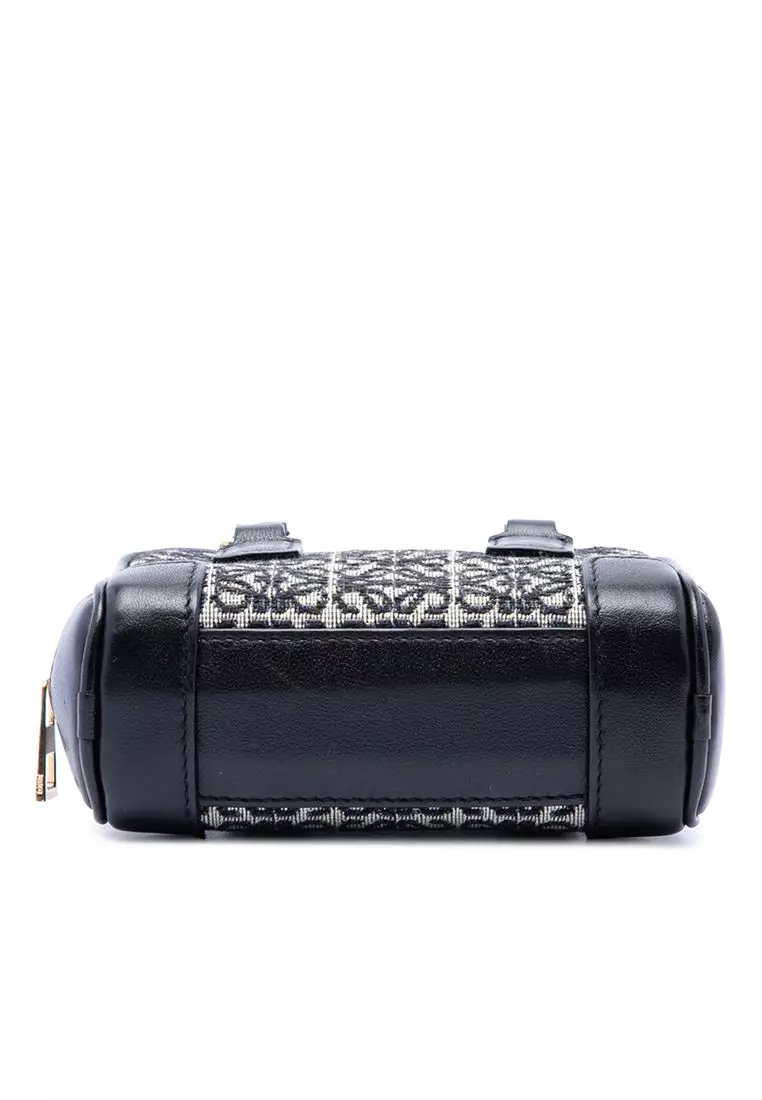 Pre-Loved Loewe Nano Anagram Canvas Amazona Satchel