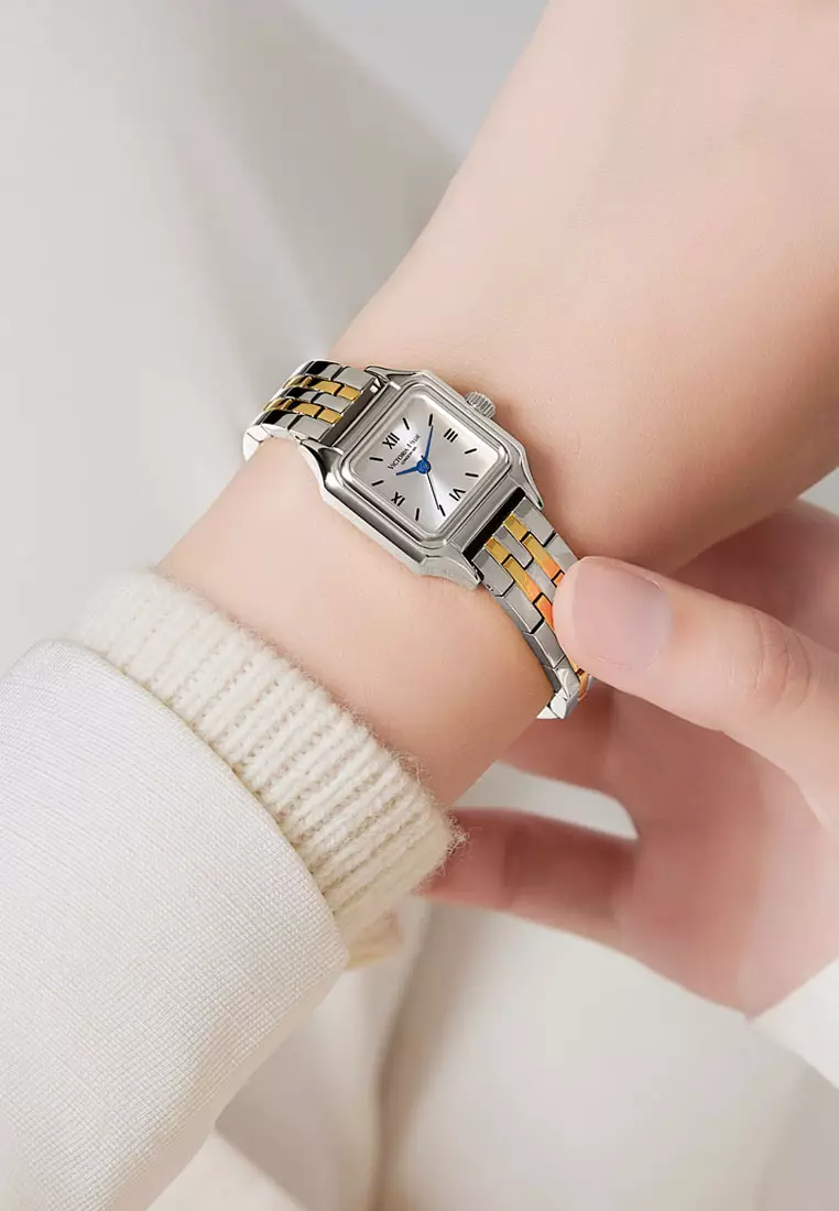 Perle 22×30mm Women's watches Minimalist Ladies watch Square Case Watch Strap Adjustable Length Stainless Steel Waterproof-Silver Gold