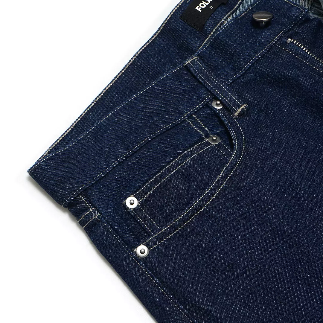 Standard Straight Fit Denim Pants Indigo