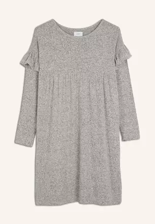 bodie knit dress Dark Green Knitted Long Sleeve Midi Dress