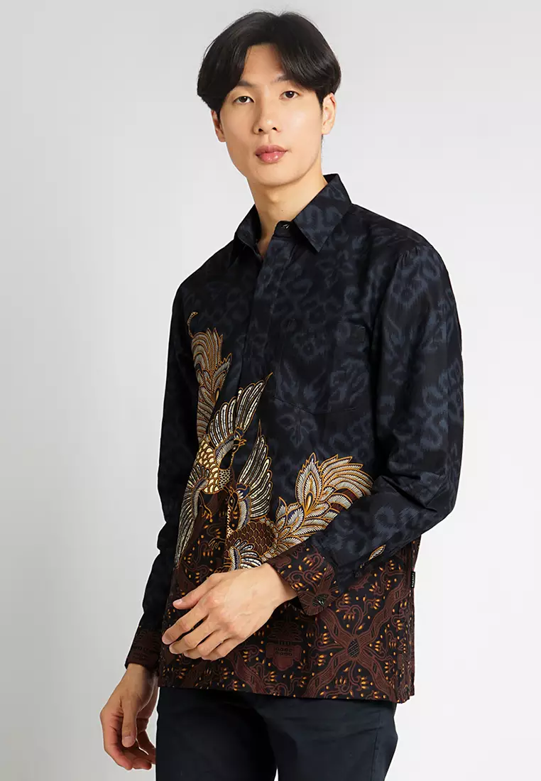 Hadinata Batik Kemeja Panjang Superfine Rajendra Rihana