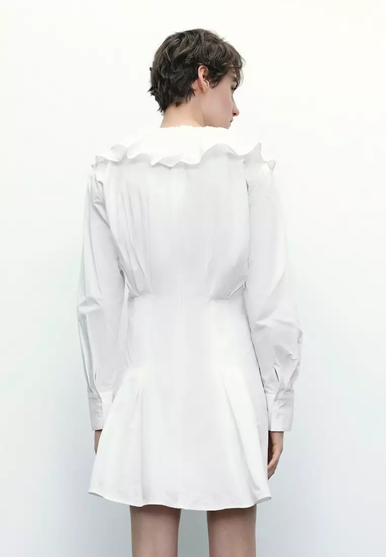 女装荷叶边宽松连衣裙
