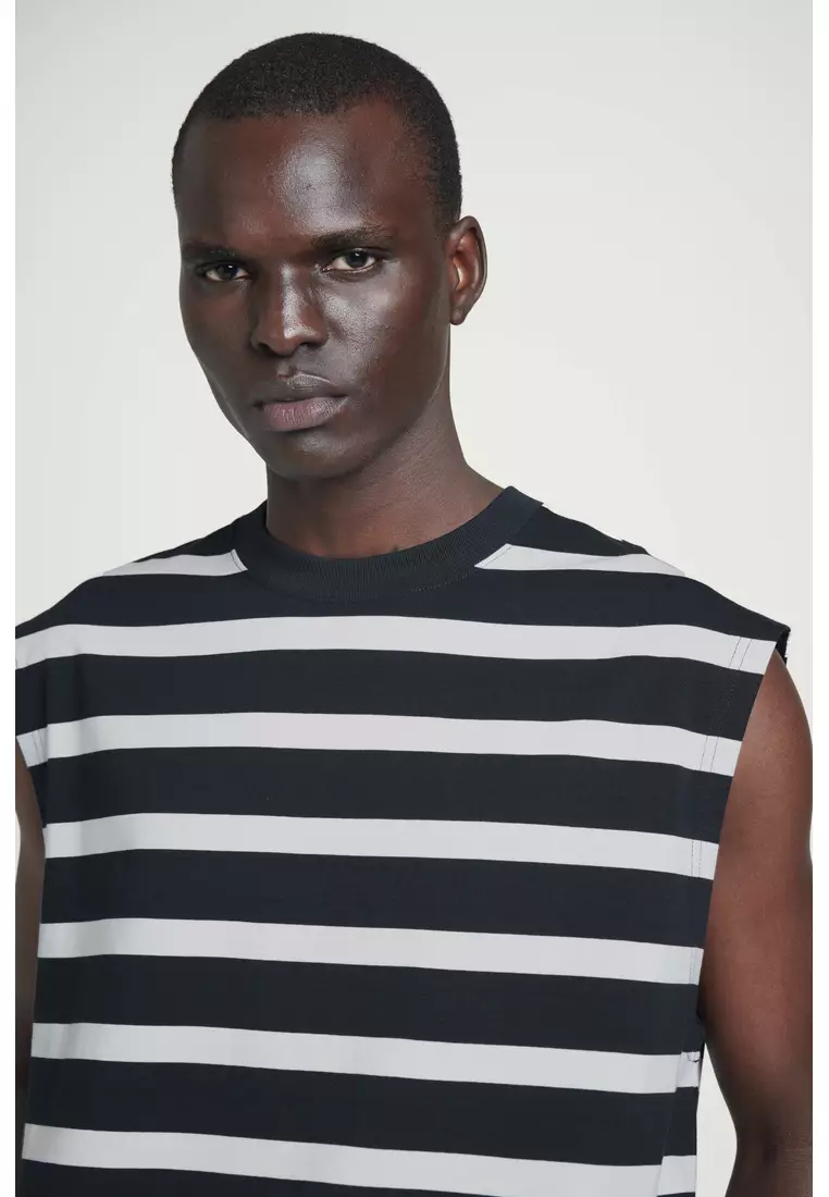 RELAXED COTTON-CREPE VEST