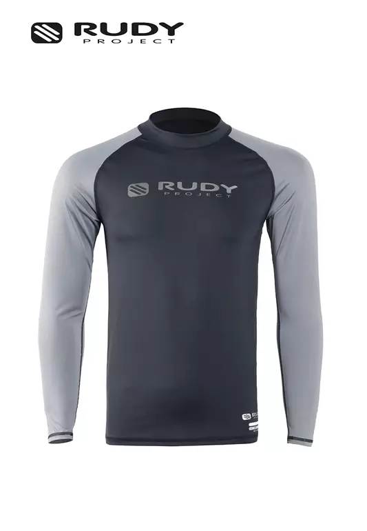 Hurley Men's Long Sleeve Rash Guard - Black/Grey