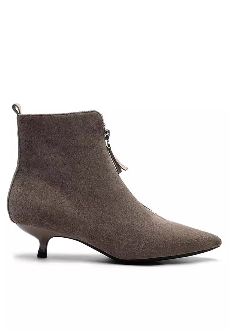 Discount on Twenty Eight Shoes  shoes - SKU: Synthetic Suede Ankle Boots 1592-5