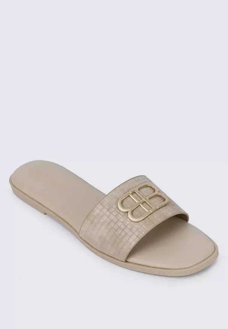 My Ballerine Ines Comfy Sandals In Almond