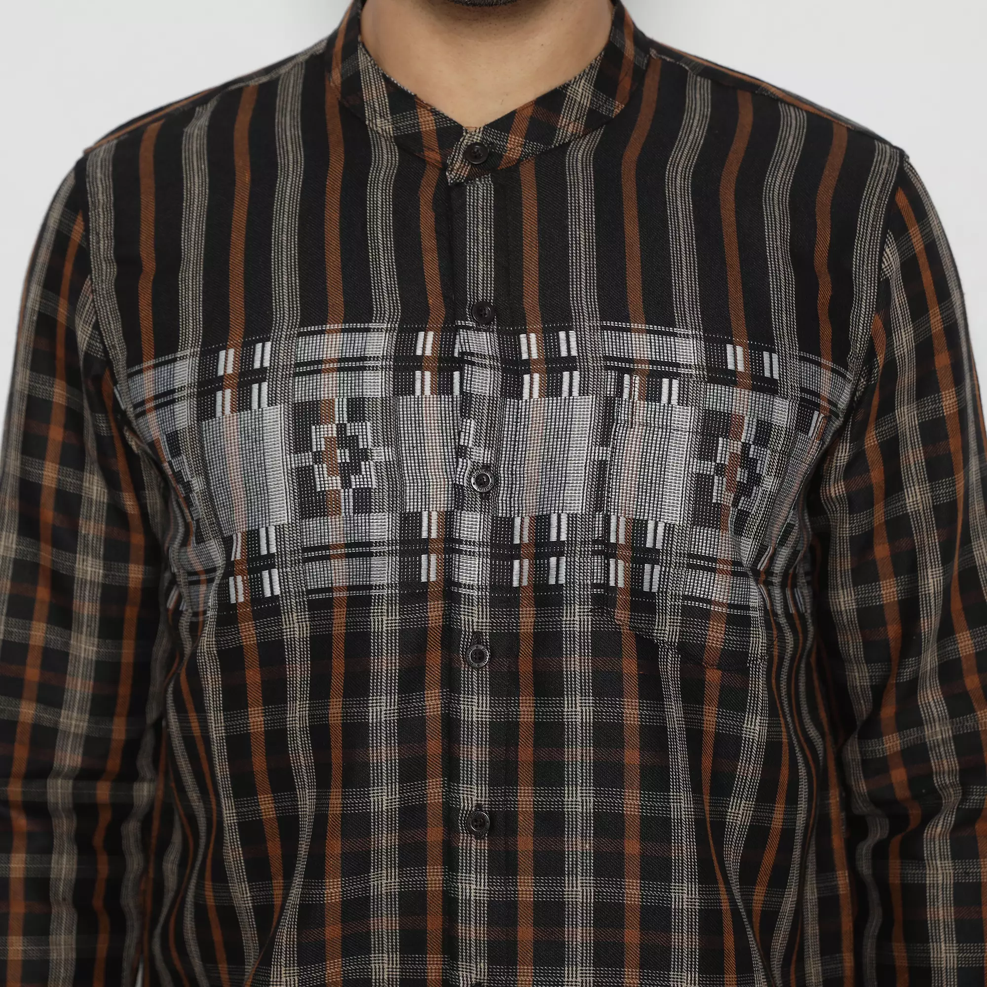 Platini Kemeja Koko Pria Lengan Panjang Katun 961236