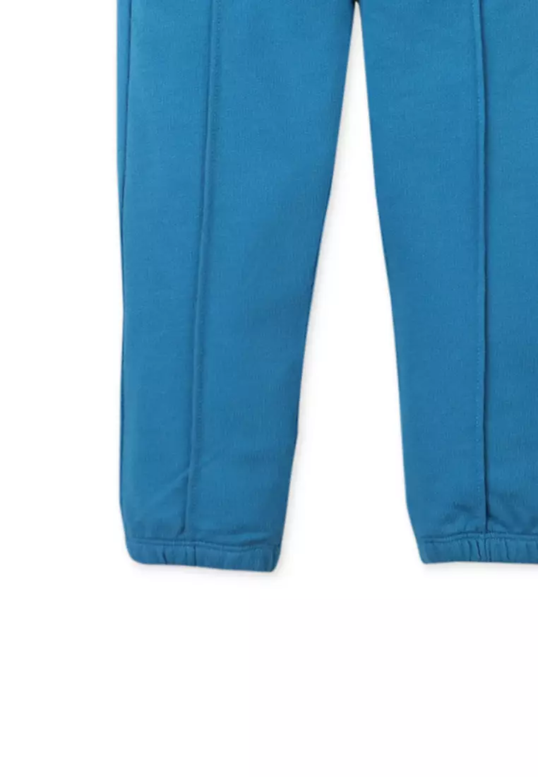 Baby Boys Drawstring Joggers With Ball Embroidery