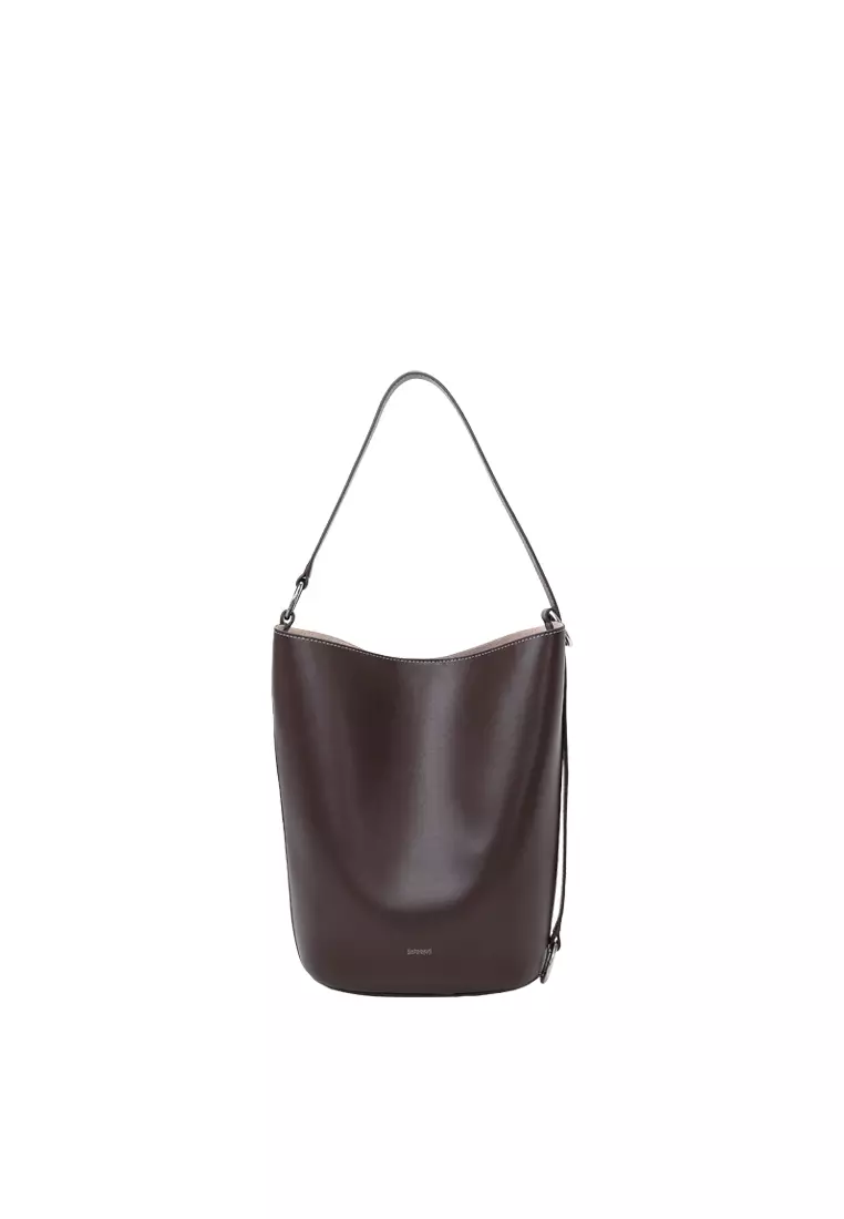 VERA Demi 水桶單肩袋 - 可可棕色