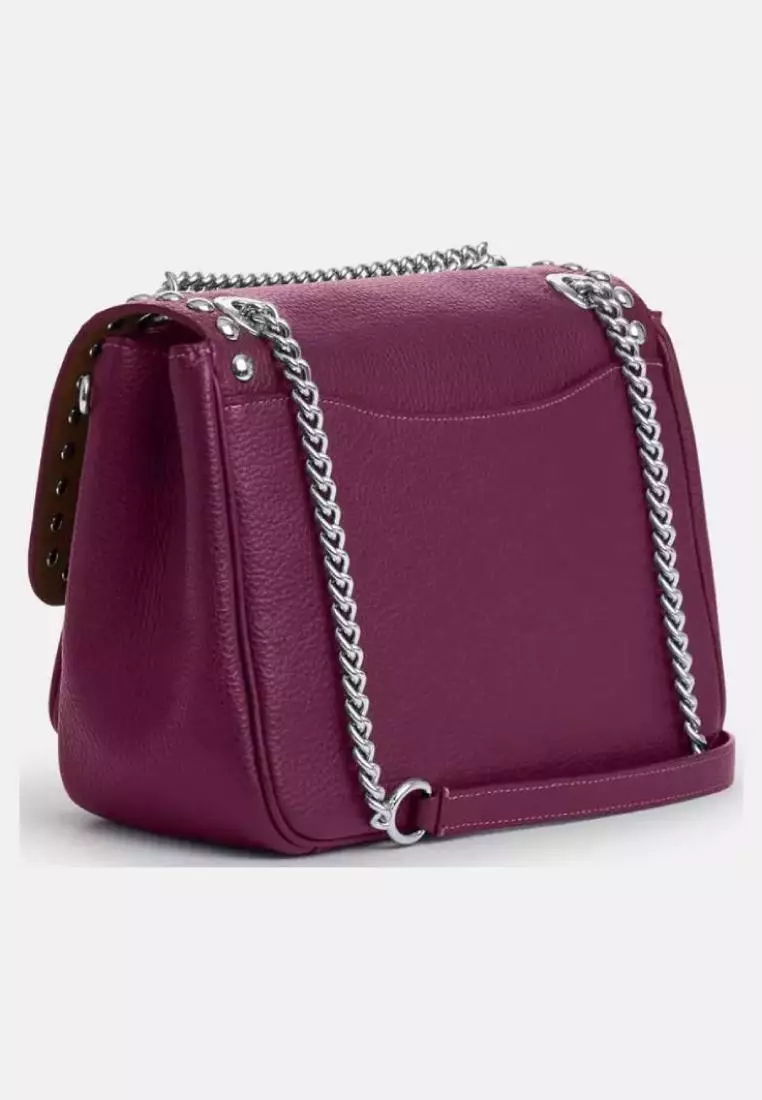 Coach Klare Crossbody 25 With Rivets Deep Berry