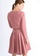 VIOLA pink V-NECKLINE DRESS WITH CHAIN 681A7AA3FC3DDEGS_5
