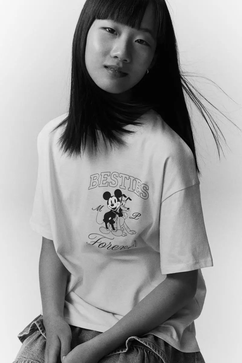 Printed cotton T-shirt