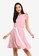 ZALORA pink Ruffled Sleeves Dress With Belt A84ADAA3B26607GS_1
