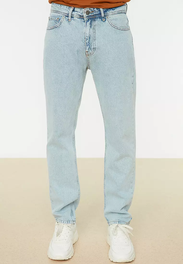 Buy Trendyol Casual Denim Jeans in Blue 2024 Online