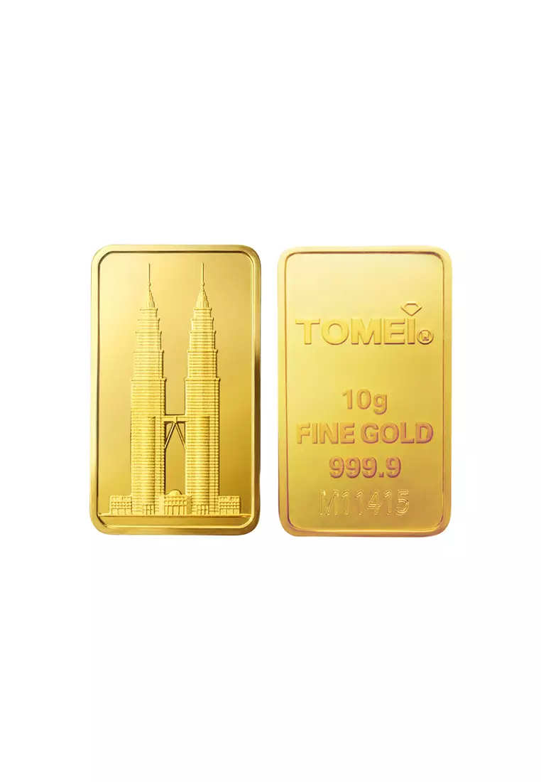 [Tomei Exclusive] KLCC Twin Towers Wafer | 10 Grams | Fine Gold 9999