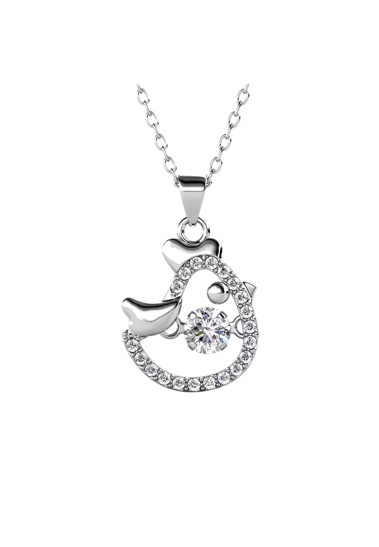 Dancing Shio Pendant Rooster ( Ayam ) - Kalung Crystal Swarovski by Her Jewellery
