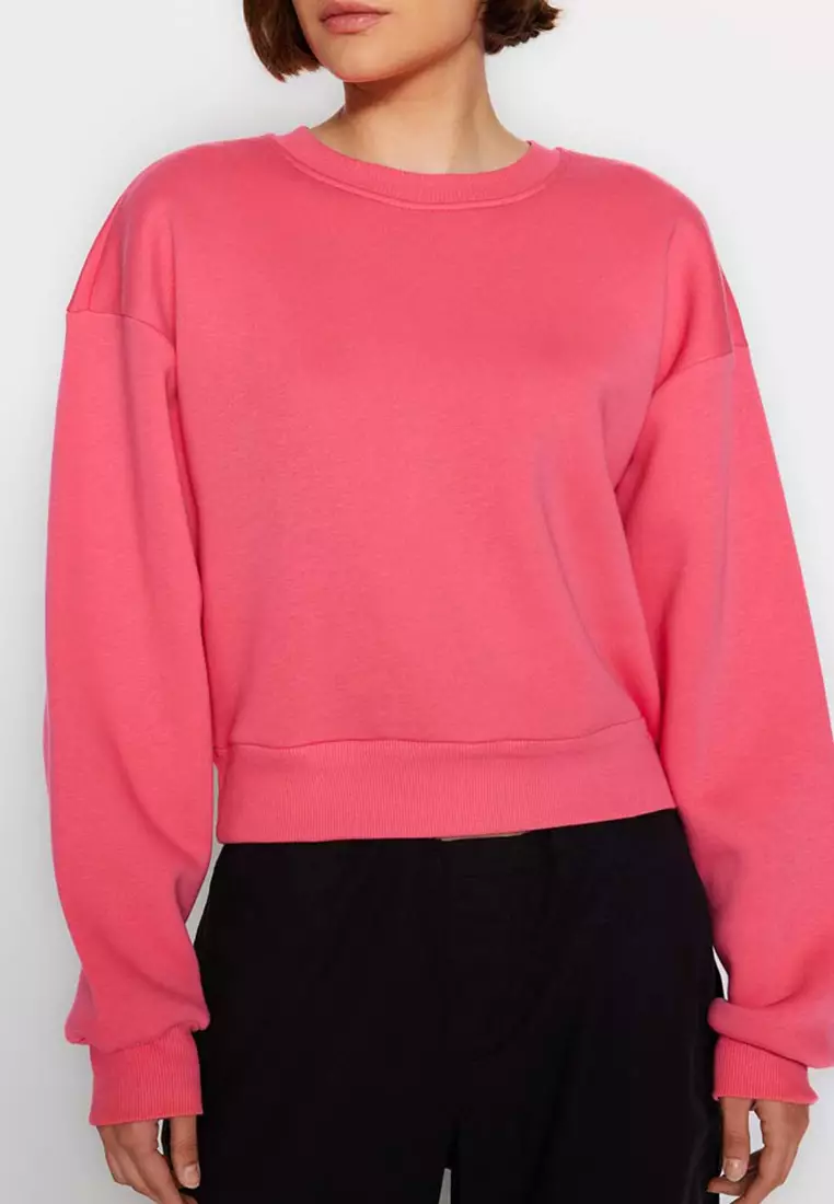 Comfy Crop Basic Sweatshirt