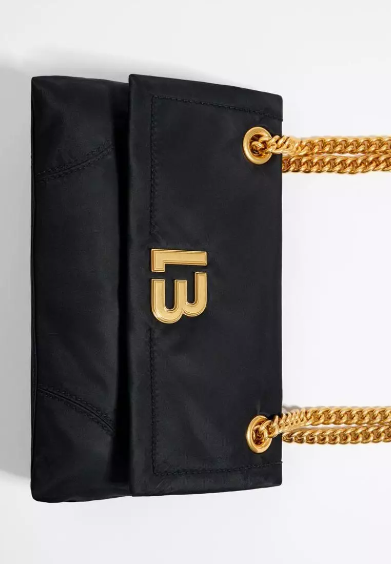 Bimba Y Lola Small Black Flap Bag