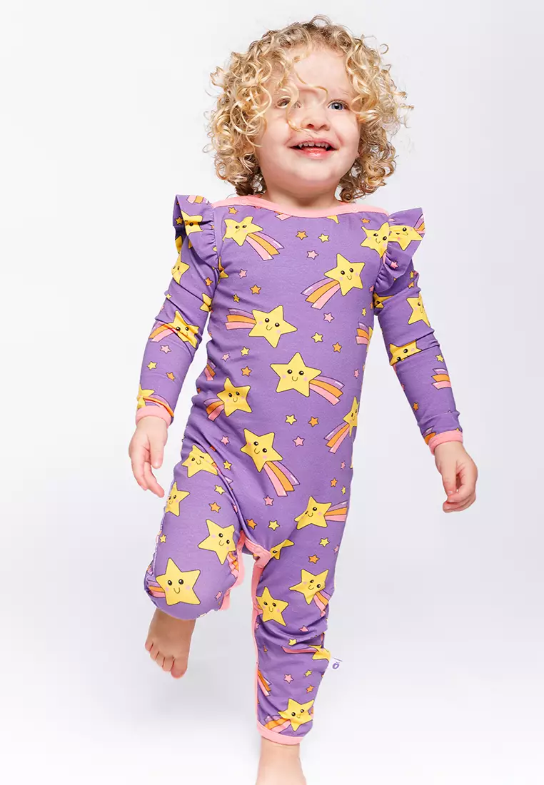 Regent long-sleeved baby suit with shooting star