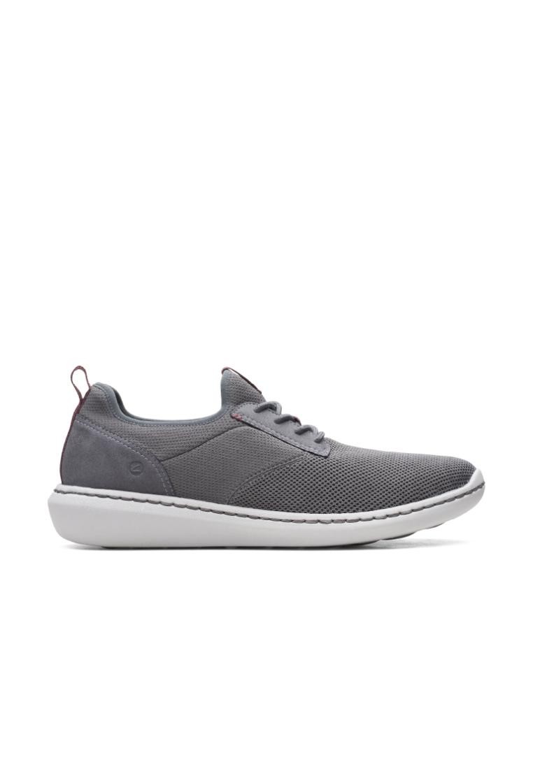 Clarks Step Urban Low Grey Textile Mens Casual